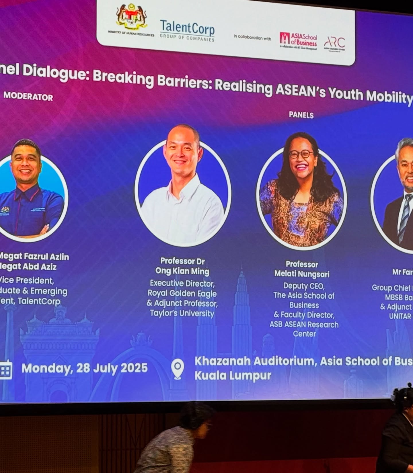 ADTEC JTM Kampus Kuala Langat Hadir ke “Youth Mobility Dialogue &amp; Preview of the ASEAN Compendium Study”